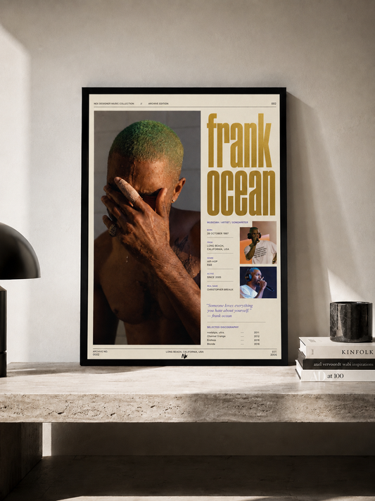 Frank Ocean - plakat muzyczny w ramie