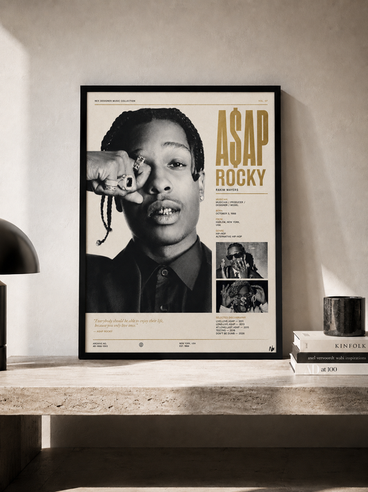 A$AP Rocky - plakat muzyczny w ramie