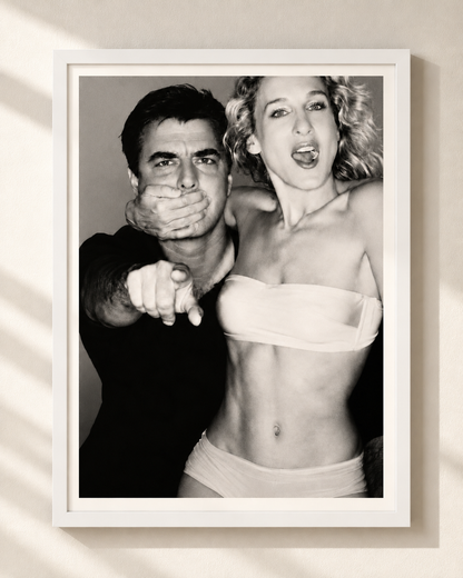 Carrie Bradshaw & Mr. Big - plakat w ramce