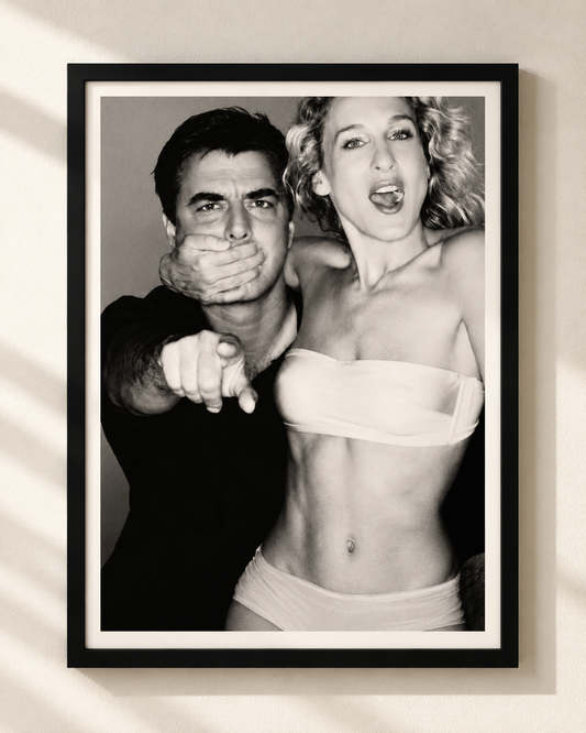 Carrie Bradshaw & Mr. Big - plakat w ramce
