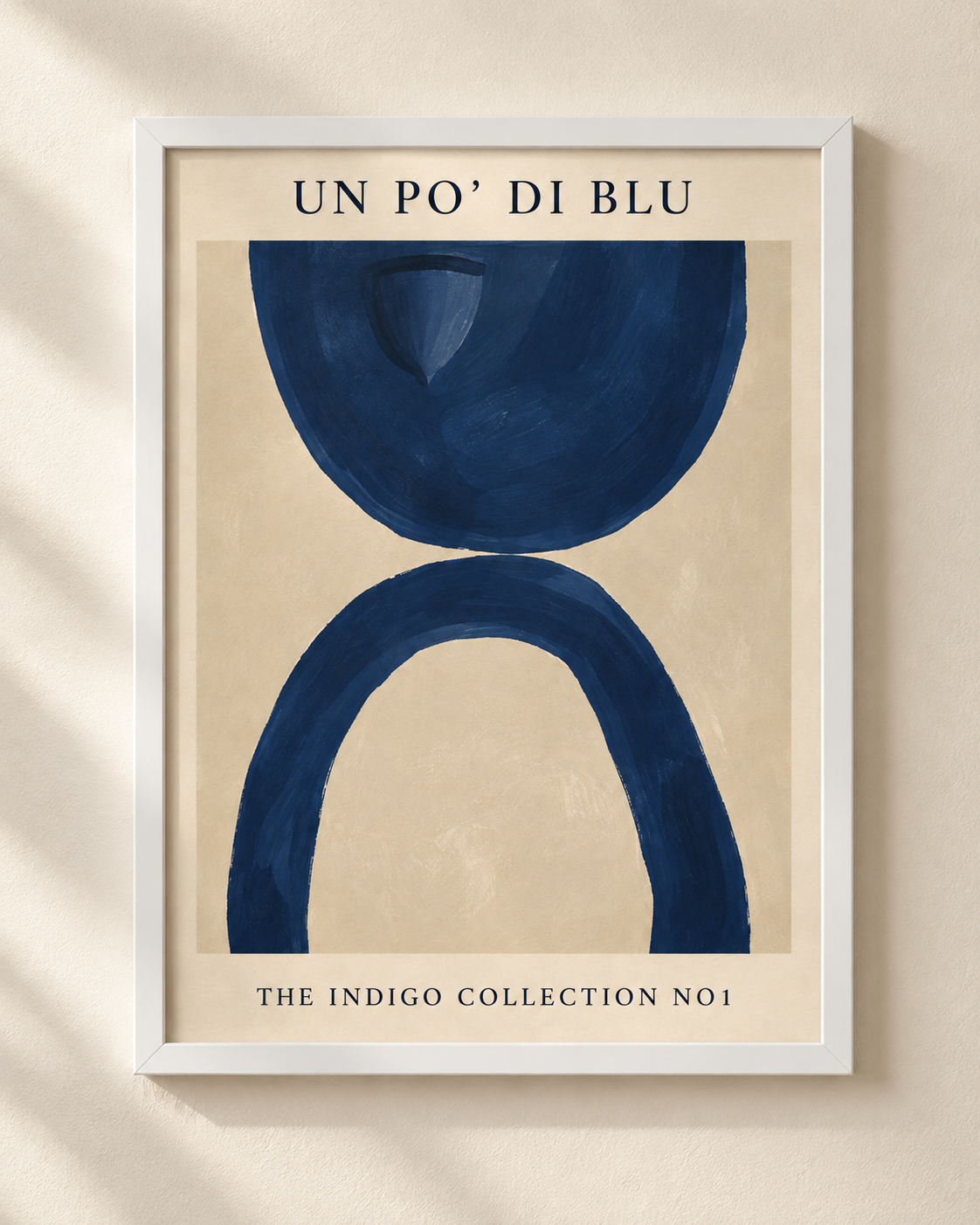 Un Po’ di Blu - plakat artystyczny w ramie