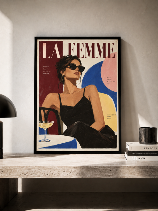 La Femme - plakat artystyczny w ramie