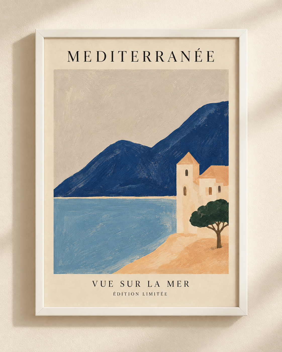 Méditerranée - plakat podróżniczy w ramie