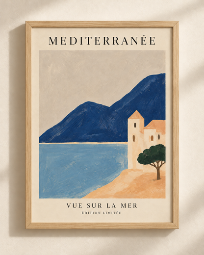 Méditerranée - plakat podróżniczy w ramie