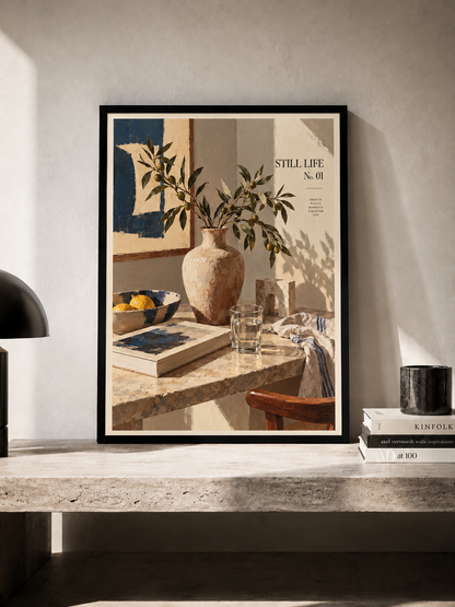 Still Life No. 01 - plakat śródziemnomorski w ramie