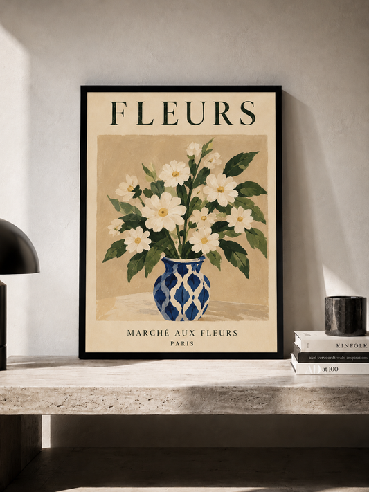 Fleurs - plakat botaniczny w ramie