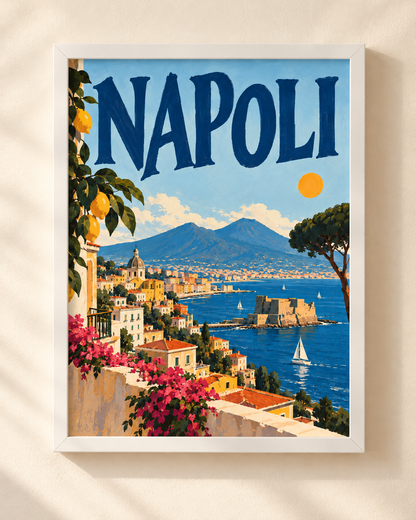 Napoli - plakat podróżniczy w ramie