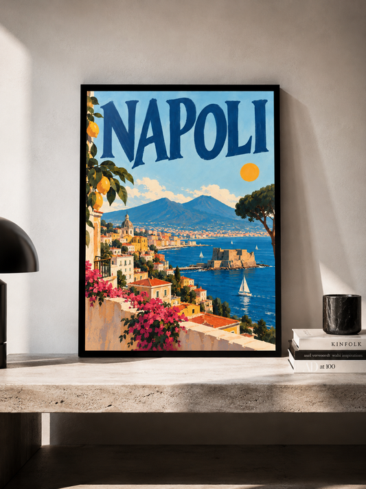 Napoli - plakat podróżniczy w ramie