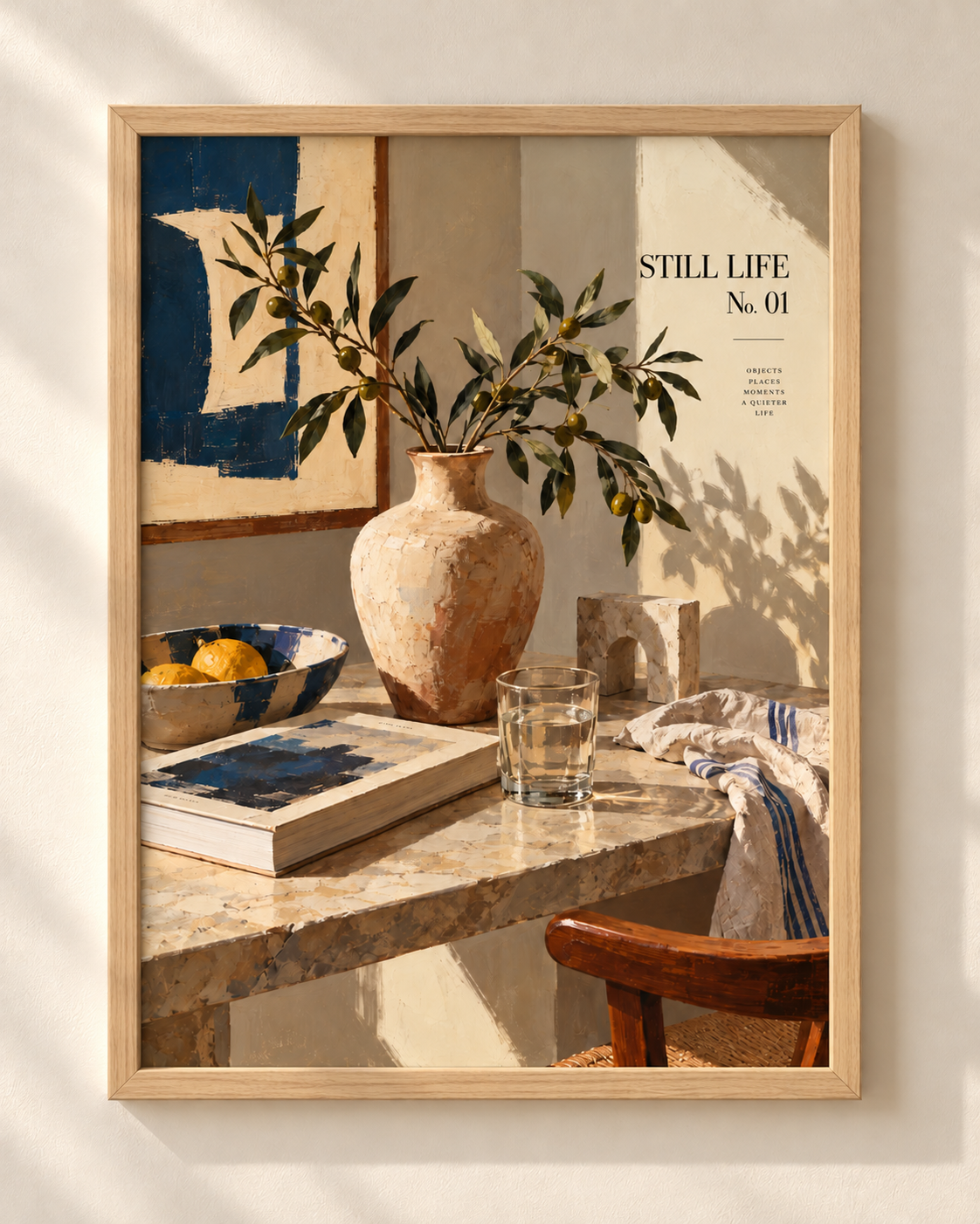Still Life No. 01 - plakat śródziemnomorski w ramie