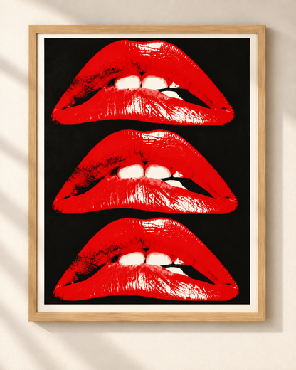 Red Lips - fashion poster