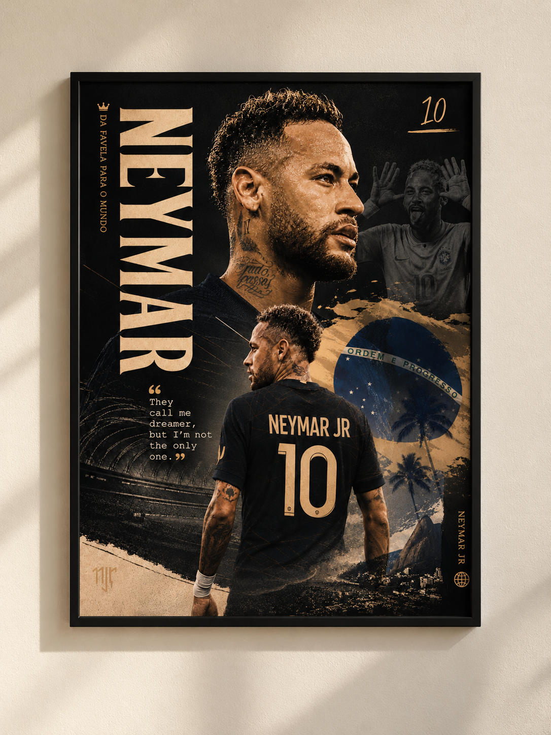 Neymar Jr. - football poster