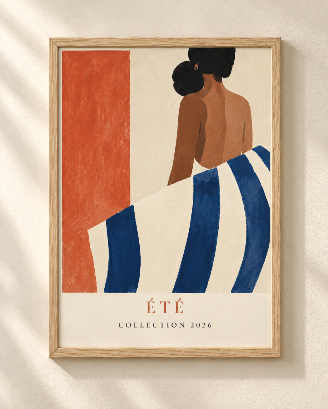 Été Collection 2026 - plakat śródziemnomorski w ramie