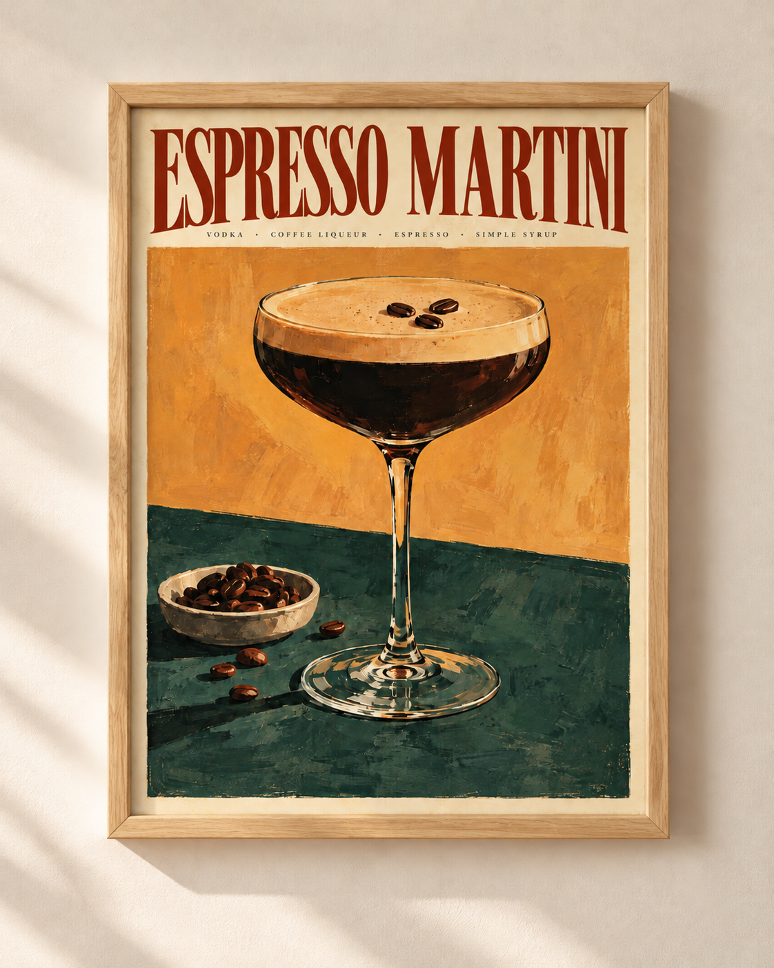 Espresso Martini - plakat w ramie