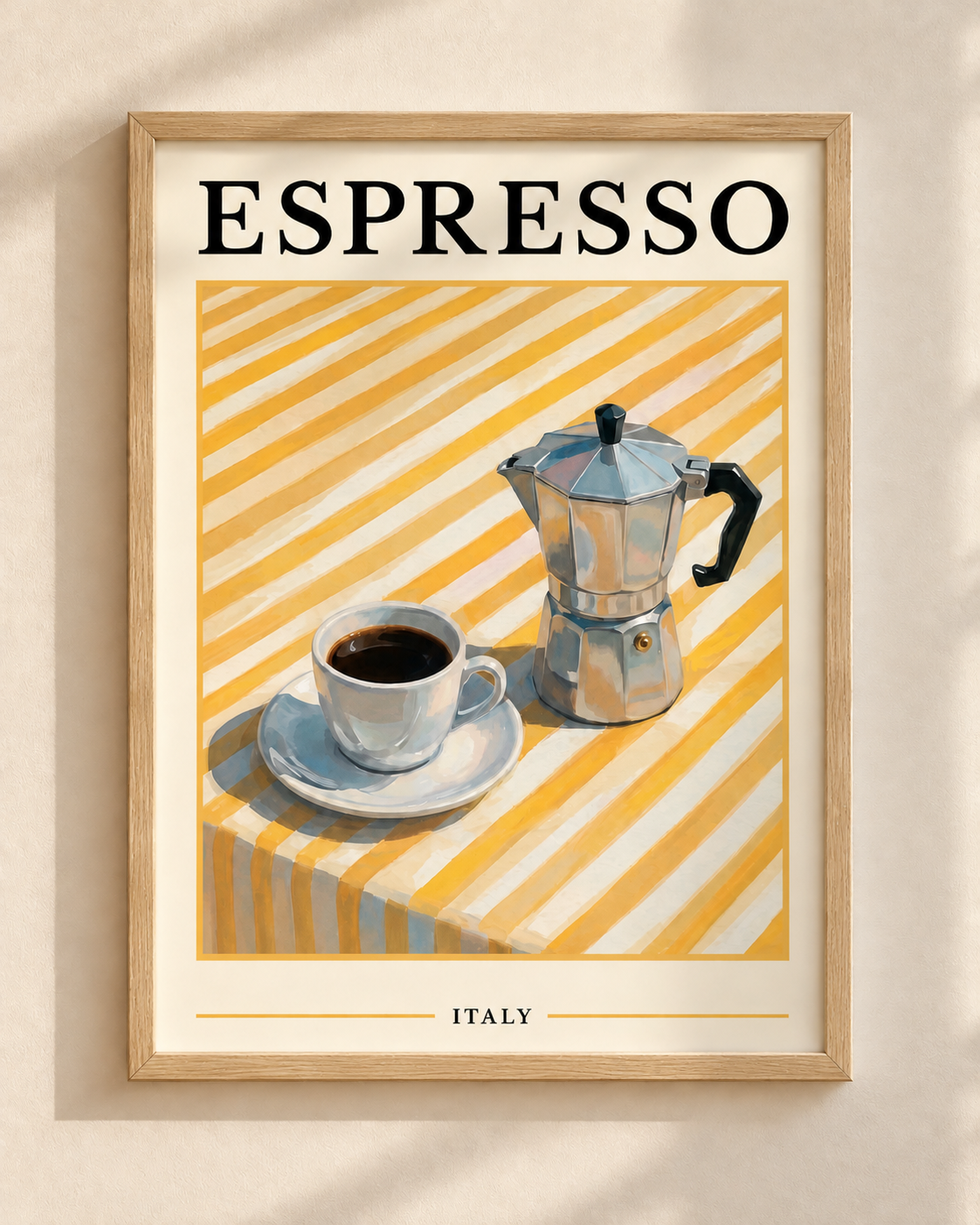 Espresso - plakat vintage w ramie