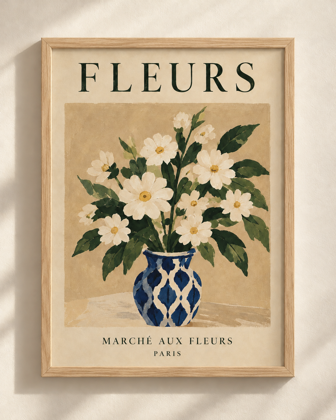 Fleurs - plakat botaniczny w ramie