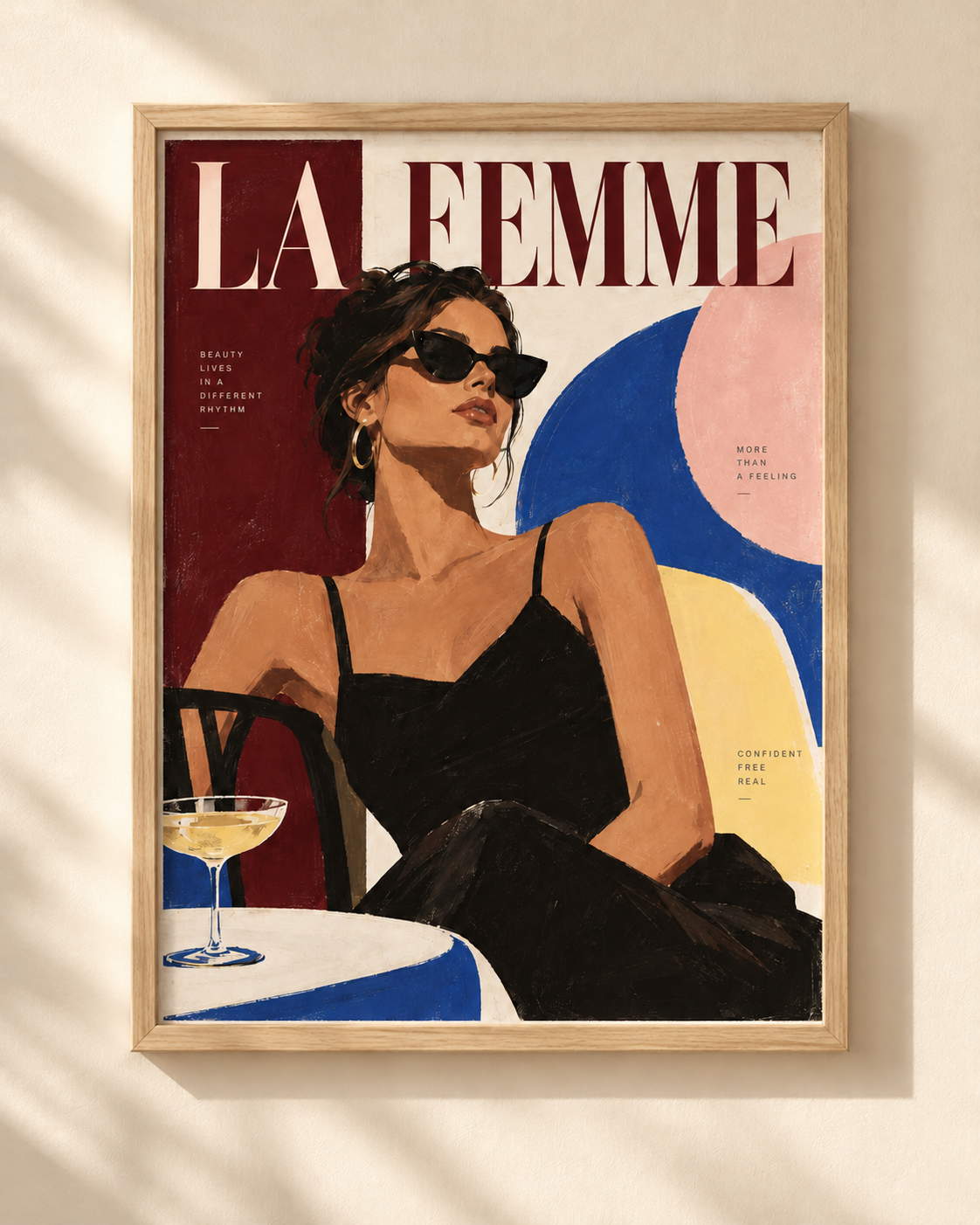 La Femme - plakat artystyczny w ramie
