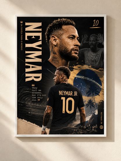 Neymar Jr. - football poster