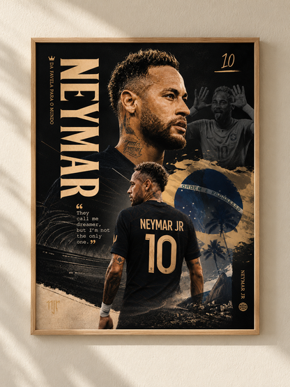 Neymar Jr. - football poster