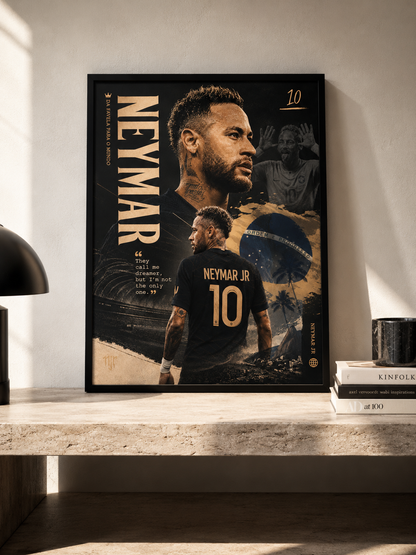 Neymar Jr. - football poster