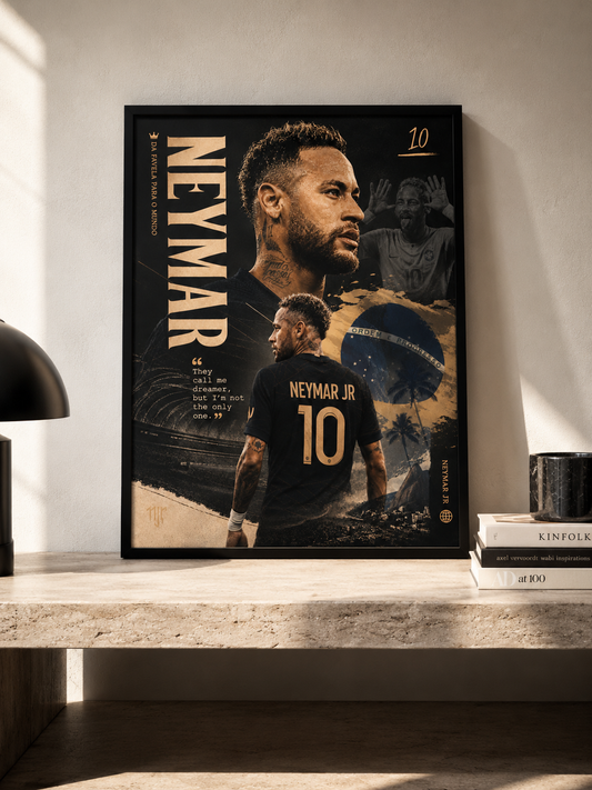 Neymar Jr. - plakat piłkarski