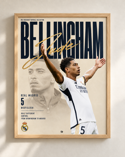 Jude Bellingham - Real Madrid - framed football poster