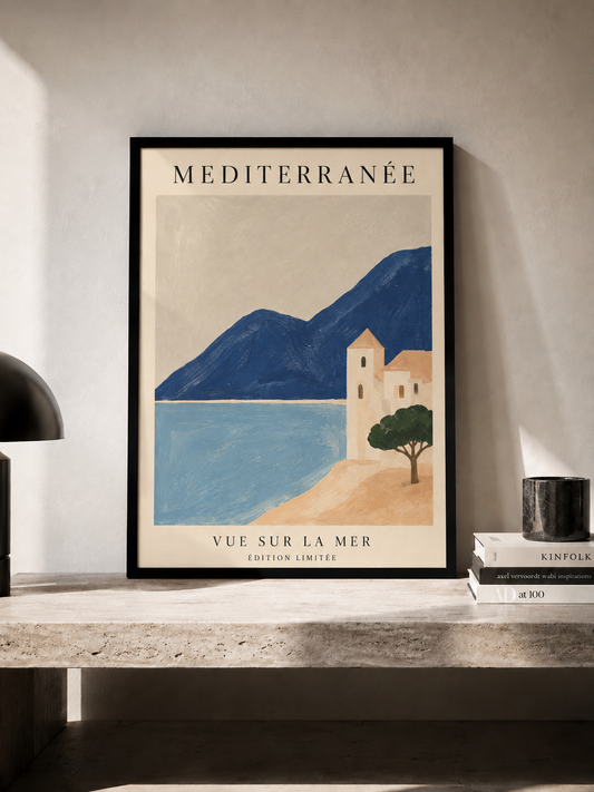 Méditerranée - plakat podróżniczy w ramie