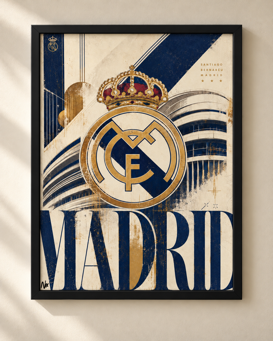 Real Madrid - plakat klubowy w ramie