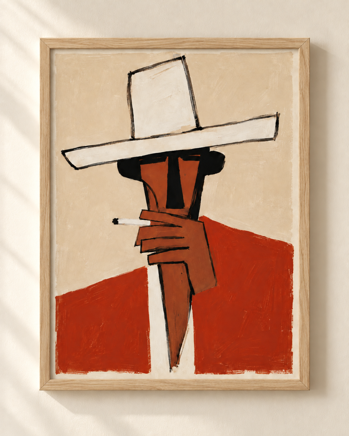 Mistery Man - plakat artystyczny w ramie