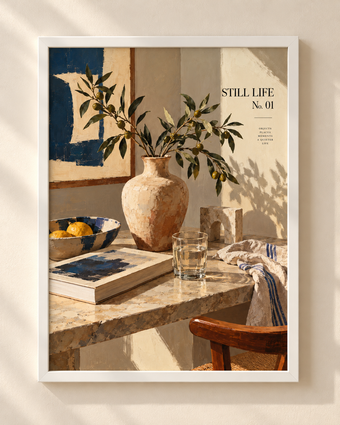 Still Life No. 01 - plakat śródziemnomorski w ramie