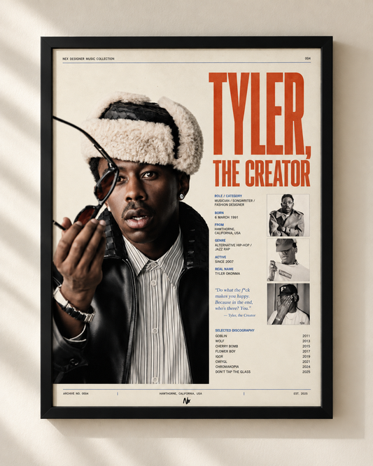 Tyler, the Creator - plakat muzyczny w ramie